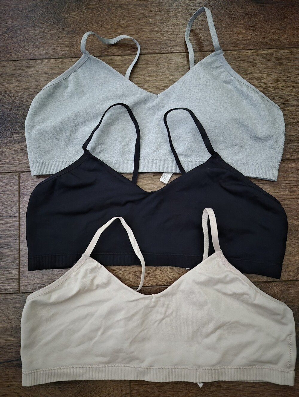 (3) Girls S.O. Everyday Seamless Bralette Sz XXL